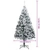 vidaXL &Aacute;rbol de Navidad artificial 180 cm PVC y Acero y Pl&aacute;stico