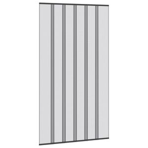 vidaXL Pantalla de puerta contra insectos con cortina de malla Negro