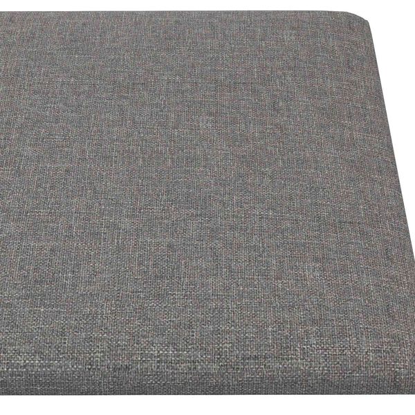 vidaXL Cabecero de Pared 12 pcs Gris Claro 30 x 15 cm tela