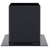 vidaXL Bases para postes cuadradas 4 uds. Antracita 121x121 mm