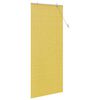 vidaXL Estor enrollable con cortinas Manual Amarillo 90 x 220 cm Bamb&uacute;
