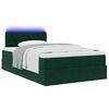 vidaXL Estructura cama otomana colch&oacute;n terciopelo verde oscuro
