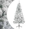vidaXL &Aacute;rbol de Navidad artificial 210 cm PVC y Acero Verde y blanco
