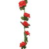 vidaXL Guirnaldas de flores 6 uds rojo 240 cm