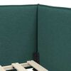 vidaXL Estructura de Cama Esquina con Colch&oacute;n 2 pcs Verde Terciopelo