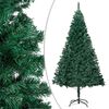 vidaXL Árbol de Navidad preiluminado con luces y bolas verde 150 cm