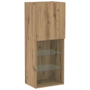 vidaXL Conjunto de mueble de TV Roble artesanal 40,5 x 30 x 102 cm