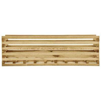 vidaXL Arriate de madera de pino impregnada 120x40x38,5 cm