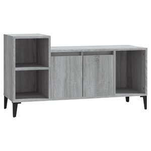 vidaXL Mueble de TV madera contrachapada gris Sonoma 100x35x55 cm