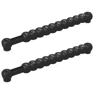 vidaXL Contadores de mesa de f&uacute;tbol 2 uds. Negro 30 x 2,2 x 2,9 cm