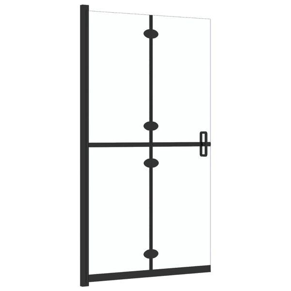 vidaXL Mampara de ducha plegable vidrio ESG transparente 90x190 cm