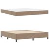 vidaXL Estructura de cama con colch&oacute;n Capuchino 180 x 200 cm tela
