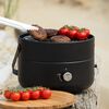 Mestic Barbacoa port&aacute;til de gas mini chef MB-100 negro 2500 W
