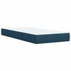 vidaXL Cama box spring con colch&oacute;n terciopelo azul 90x190 cm