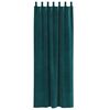 vidaXL Cortinas opacas 2 pcs Verde oscuro 140 x 225 cm Terciopelo