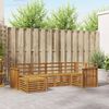 vidaXL Juegos de sof&aacute;s 6 pcs Natural Madera de Acacia S&oacute;lida