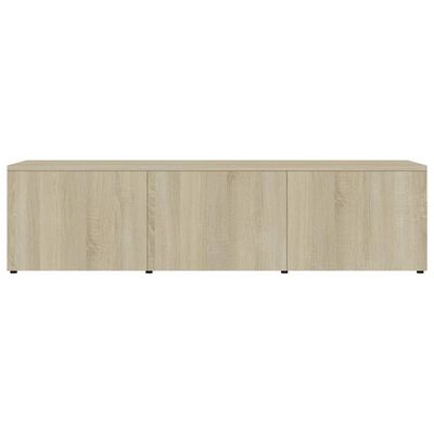 vidaXL Mueble de TV madera contrachapada color roble 120x34x30 cm