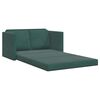 vidaXL Sof&aacute; cama de suelo 2 en 1 terciopelo verde oscuro 122x204x55 cm