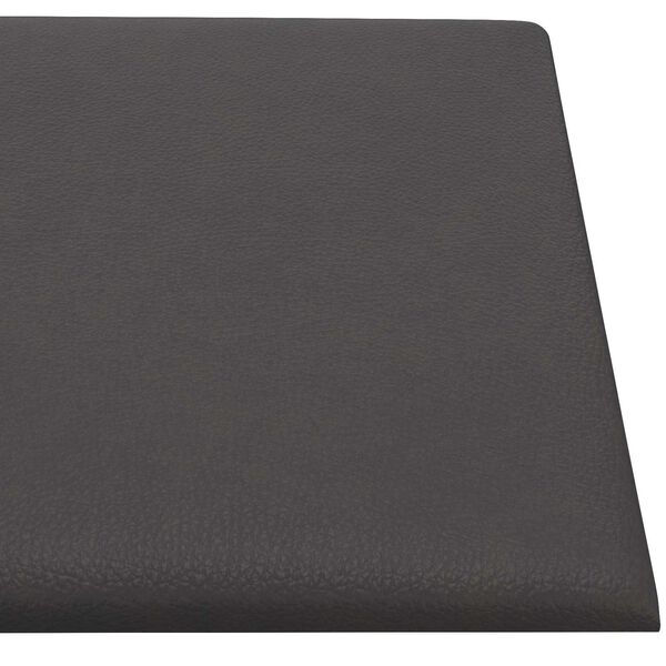 vidaXL Cabecero de Pared 12 pcs Gris 30 x 15 cm tela