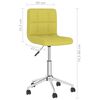 vidaXL Silla de oficina giratoria tela verde