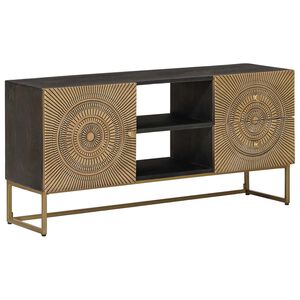 vidaXL Mueble de TV con caj&oacute;n con estante Lat&oacute;n 105 x 30 x 50 cm