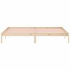 vidaXL Estructura de cama sin colch&oacute;n madera maciza de pino 193x203 cm
