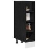 vidaXL Gabinete Base de Cocina Roble negro 20 x 44,5 x 81,5 cm