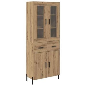 vidaXL Alacena Roble artesanal 69,5 x 34 x 180 cm Madera contrachapada