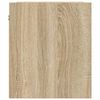 vidaXL Mesillas de noche de pared 2 uds roble Sonoma 38x34x40 cm