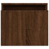 vidaXL Set mesa de centro madera ingeniería roble marrón 100x48x40 cm
