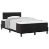 vidaXL Cama tipo Box Spring con colch&oacute;n Negro 120 x 190 cm Terciopelo