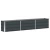 vidaXL Jardinera Antracita 240 x 40 x 45 cm Acero
