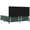 vidaXL Cama tipo Box Spring con colch&oacute;n Verde oscuro 200 x 200 cm tela