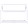 vidaXL Estructura de cama infantil madera maciza pino blanco 80x160 cm