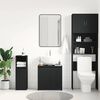 vidaXL Armario de baño madera contrachapada negro 60x33x61 cm