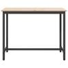vidaXL Mesa Natural 100 x 50 x 77 cm Madera Ingenierizada y Acero
