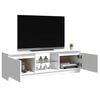 vidaXL Mueble de TV con luces LED blanco brillante 120x30x36 cm