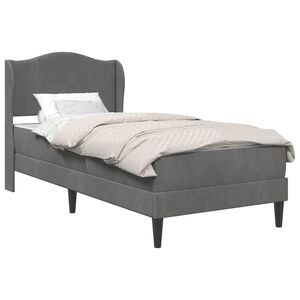 vidaXL Estructura de cama Gris oscuro 80 x 200 cm Terciopelo
