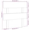 vidaXL Cabecero de cama madera maciza de pino 78,5x3x81 cm