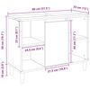 vidaXL Mueble de baño madera de ingeniería roble artisian 80x33x60 cm