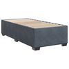 vidaXL Cama box spring con colch&oacute;n terciopelo gris oscuro 100x200 cm