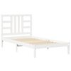 vidaXL Estructura de cama madera maciza de pino blanca 100x200 cm