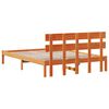 vidaXL Estructura de cama Marr&oacute;n 160 x 200 cm Madera maciza de Pino