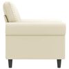 vidaXL Sill&oacute;n cuero sint&eacute;tico crema 60 cm