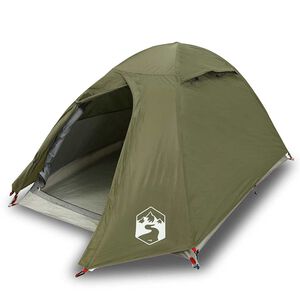 vidaXL Tienda de campa&ntilde;a igl&uacute; para 2 personas impermeable verde oliva