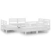 vidaXL Juego de muebles de jard&iacute;n 8 pzas madera maciza de pino blanco