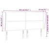 vidaXL Cabecero con orejas de terciopelo verde oscuro 163x23x118/128cm