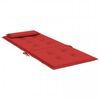 vidaXL Cojines de silla con respaldo alto 4 uds tela Oxford rojo