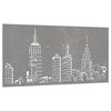 vidaXL Adorno de pared de jard&iacute;n acero corten dise&ntilde;o skyline 105x55 cm