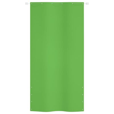 vidaXL Toldo pantalla para balcón tela oxford verde claro 120x240 cm